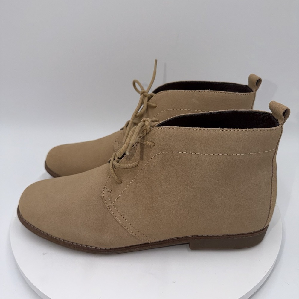 White Mountain Womens Suede Lace Up‎ Short Chukka Ankle Boots Chestnut Size 10